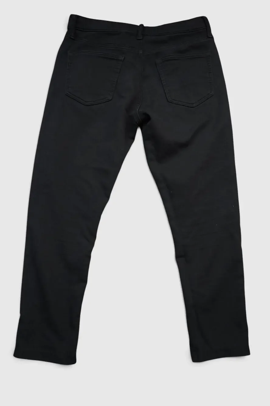 Uniqlo Jeans Mens 32x26 Black Slim Tapered Stretch Denim Drawstring Waist